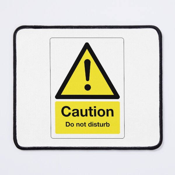 Item preview, Caution: Do Not Disturb Sign (on white) designed and sold by STUDIO-72.