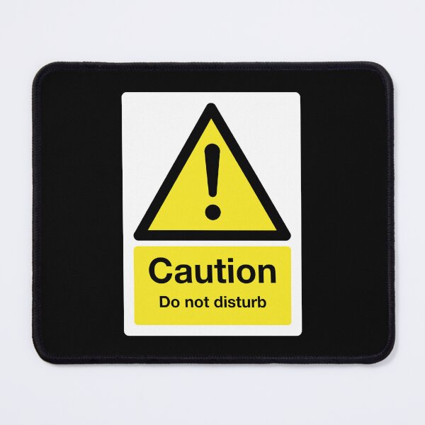 Item preview, Caution: Do Not Disturb Sign (on black) designed and sold by STUDIO-72.