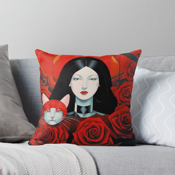 Item preview, Beautiful girl with a cat. designed and sold by Natalia-Vlad.