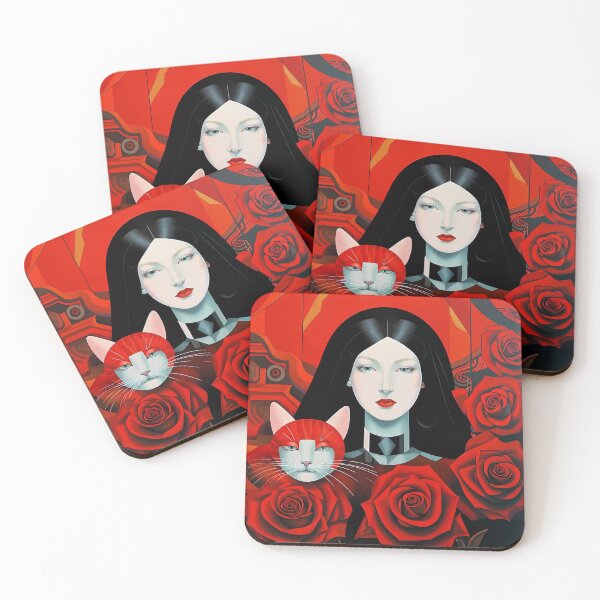 Item preview, Beautiful girl with a cat. designed and sold by Natalia-Vlad.