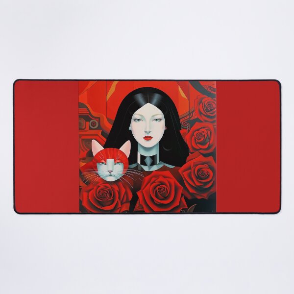 Item preview, Beautiful girl with a cat. designed and sold by Natalia-Vlad.