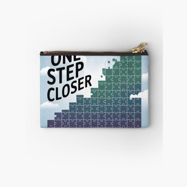 Item preview, Inspirational Puzzle Illustration with 'One Step Closer' Message in Sky designed and sold by Creative88Art.