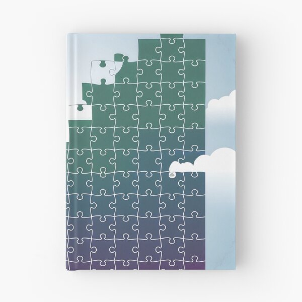 Item preview, Inspirational Puzzle Illustration with 'One Step Closer' Message in Sky designed and sold by Creative88Art.