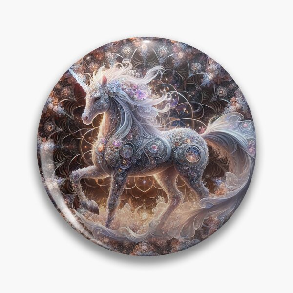 Item preview, Magical Frozen Ice Crystal Unicorn designed and sold by Fantasy Horseys.