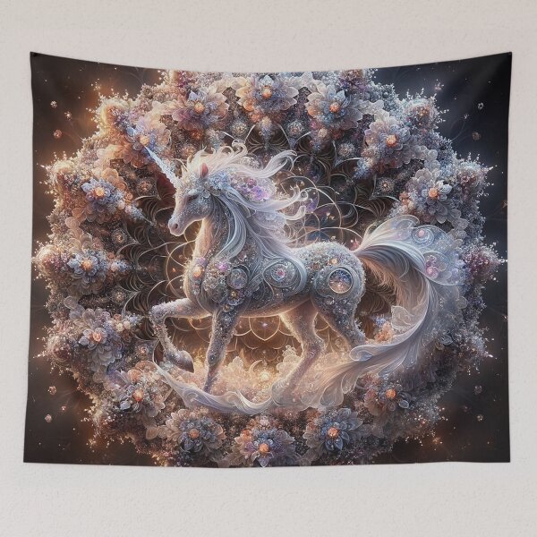 Item preview, Magical Frozen Ice Crystal Unicorn designed and sold by Fantasy Horseys.