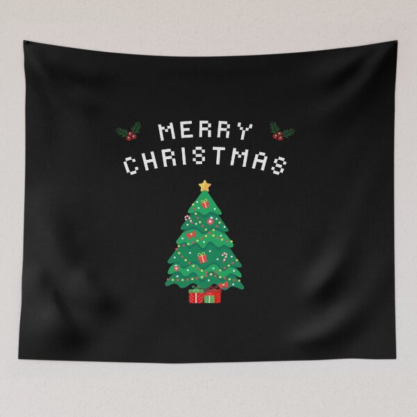 Item preview, Pixel Art Christmas Tree/Christmas Tree/Retro Christmas Tree designed and sold by RadiantRoost.