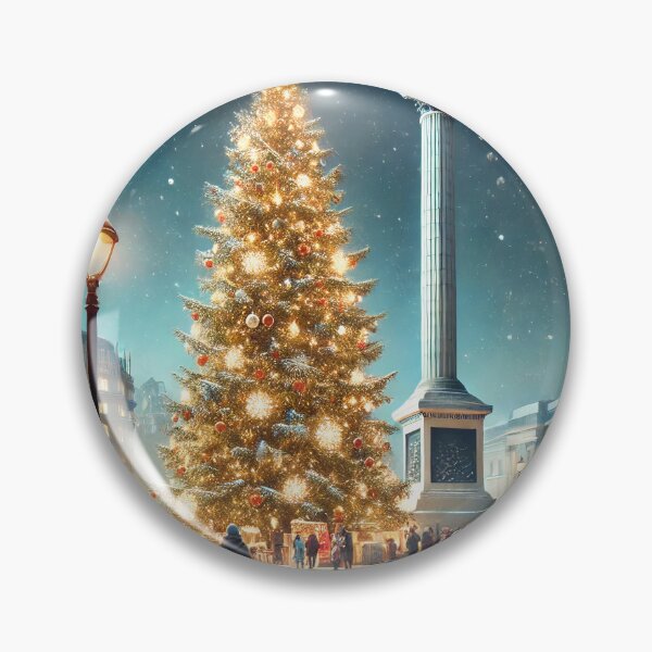 Item preview, Christmas at Trafalgar Square designed and sold by FantasyVillaArt.