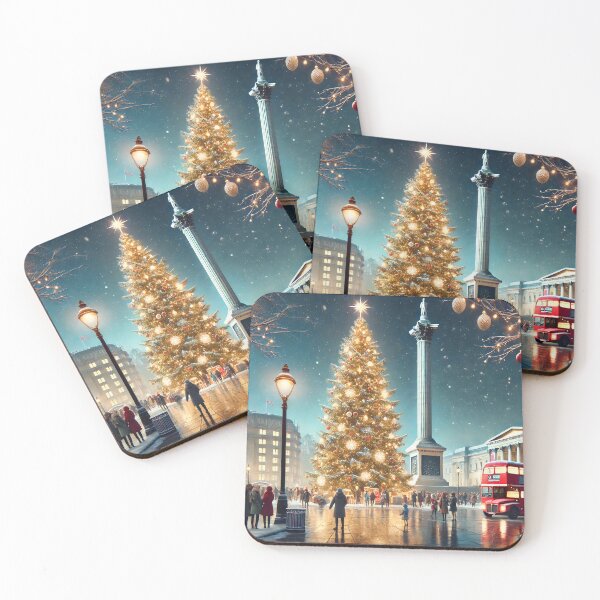 Item preview, Christmas at Trafalgar Square designed and sold by FantasyVillaArt.