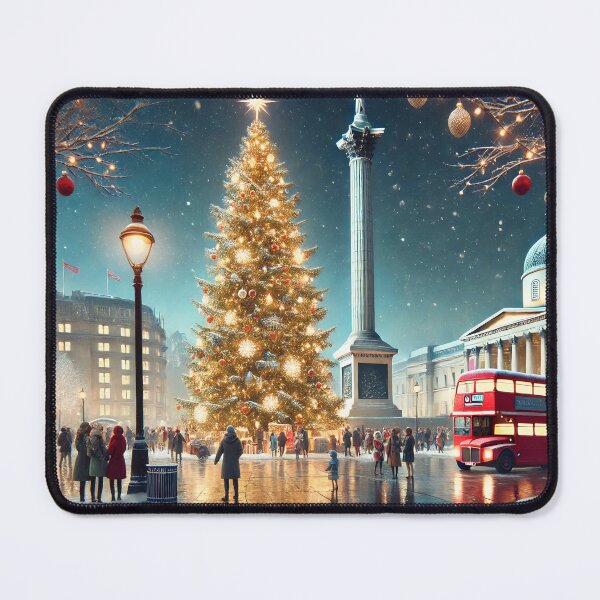 Item preview, Christmas at Trafalgar Square designed and sold by FantasyVillaArt.