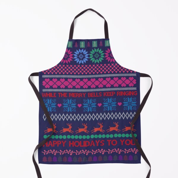 Item preview, Happy Holidays - Fairisle - ugly christmas print designed and sold by robfullerartist.