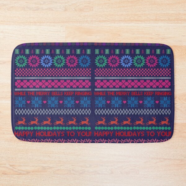 Item preview, Happy Holidays - Fairisle - ugly christmas print designed and sold by robfullerartist.