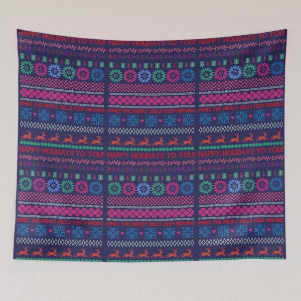 Item preview, Happy Holidays - Fairisle - ugly christmas print designed and sold by robfullerartist.