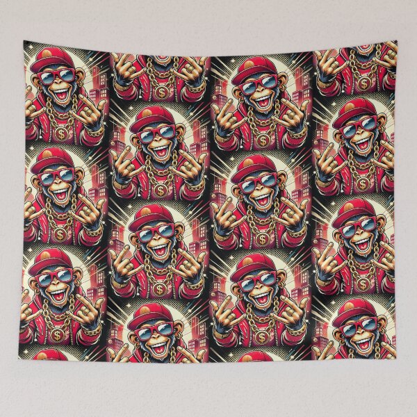 Item preview, Funky Monkey T-Shirt Design designed and sold by DesignHub.