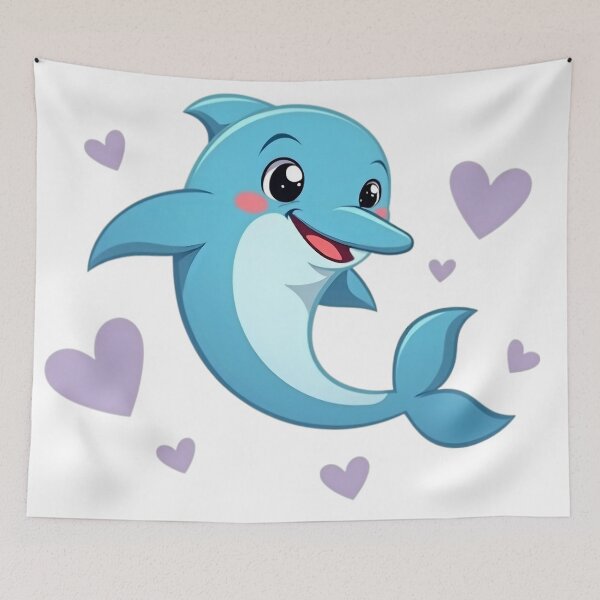 Item preview, Cute Dolphin Happy designed and sold by HobsS.