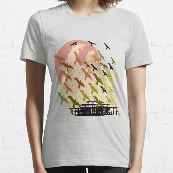 Birds over the pier Essential T-Shirt