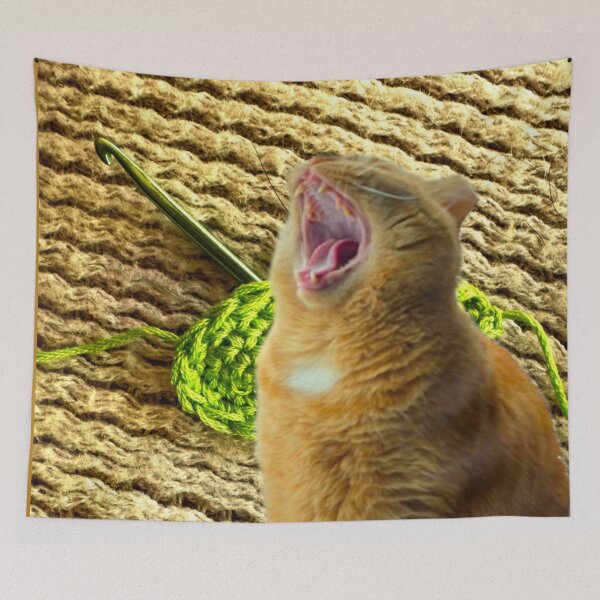 Item preview, Yawning Cat designed and sold by ontological.
