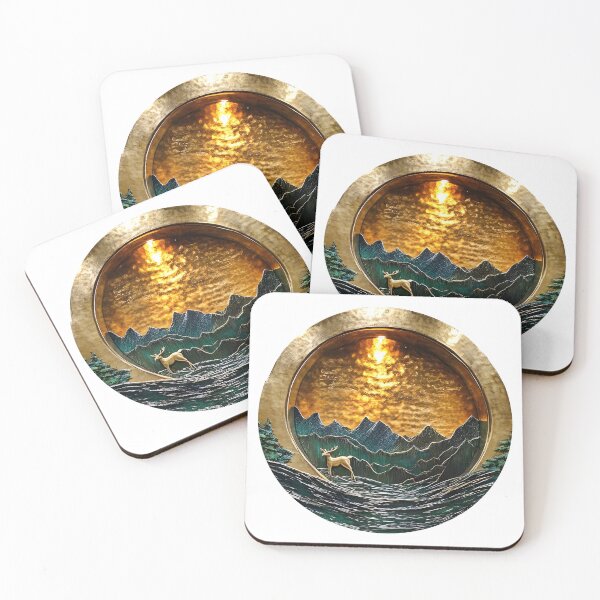 Item preview, Golden River Forestscape designed and sold by DreamDigi2024RB.
