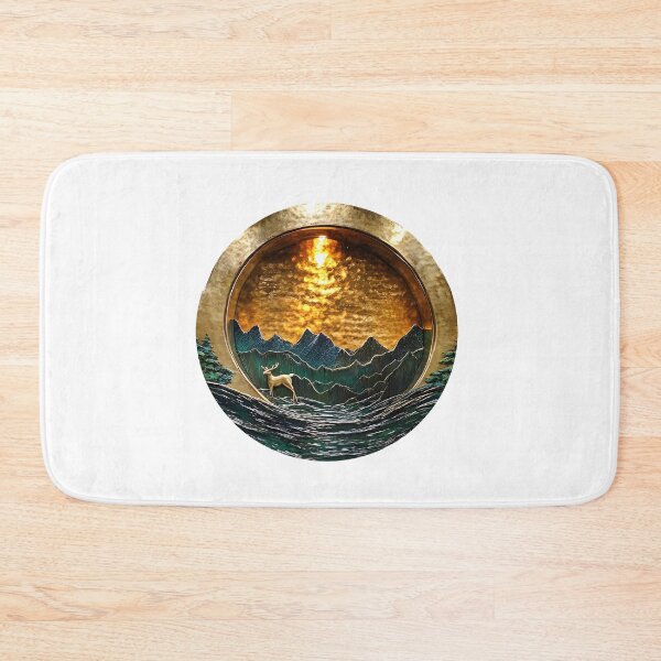 Item preview, Golden River Forestscape designed and sold by DreamDigi2024RB.