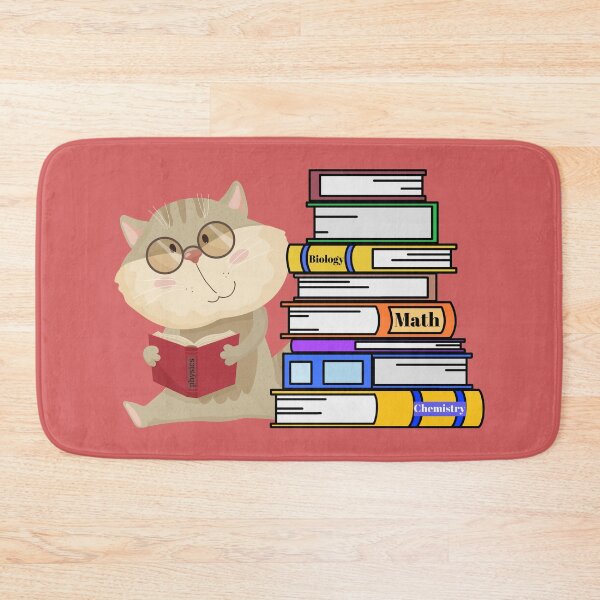 Item preview, Smart Cat Student, Bookworm Cat, Studious Kitty, Cat Loves to Read, Clever Cat Reader designed and sold by TolgaSal.