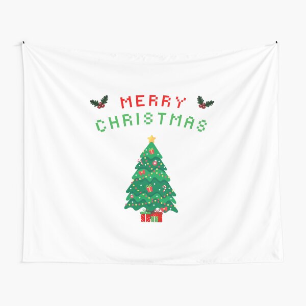 Item preview, Retro Christmas Tree/Pixel Art Christmas Tree/Christmas Tree designed and sold by RadiantRoost.
