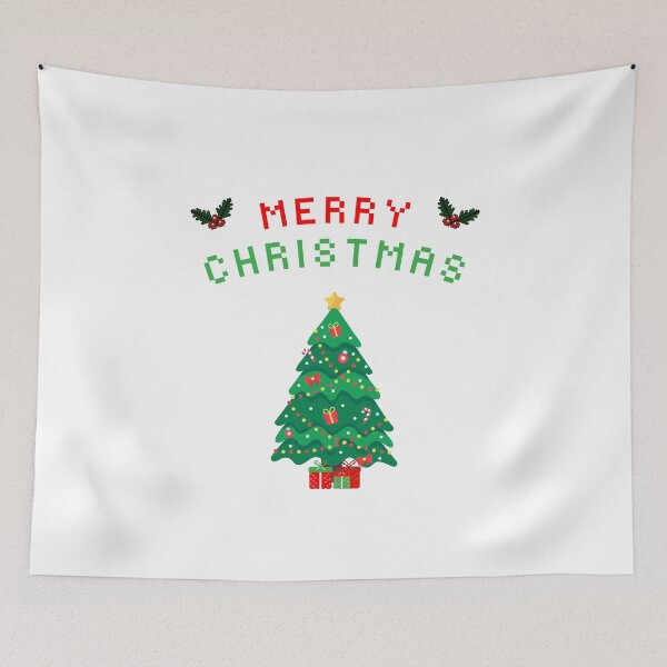 Item preview, Retro Christmas Tree/Pixel Art Christmas Tree/Christmas Tree designed and sold by RadiantRoost.