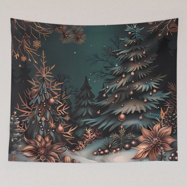 Item preview, Snowy forest. Winter landscape. Winter night. designed and sold by MagelliShop.