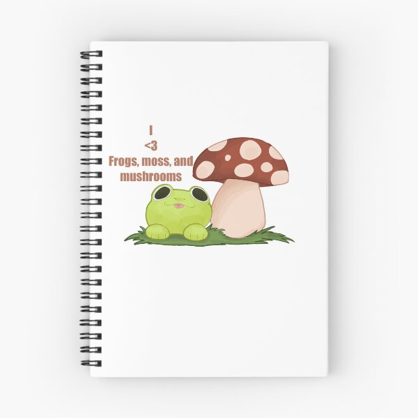 Item preview, I <3 frogs, moss, and mushrooms  designed and sold by BeeTheDragon-1.