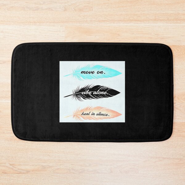 Item preview, Move on. Vibe alone. Heal in silence. - Self Empowerment Quote designed and sold by Earth Nature Creations.