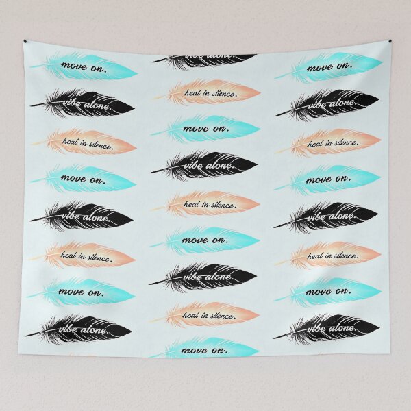 Item preview, Move on. Vibe alone. Heal in silence. - Self Empowerment Quote designed and sold by Earth Nature Creations.