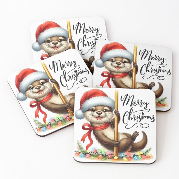Item preview, Merry Christmas Funny Otters Meme Cute Dancer designed and sold by francous03.