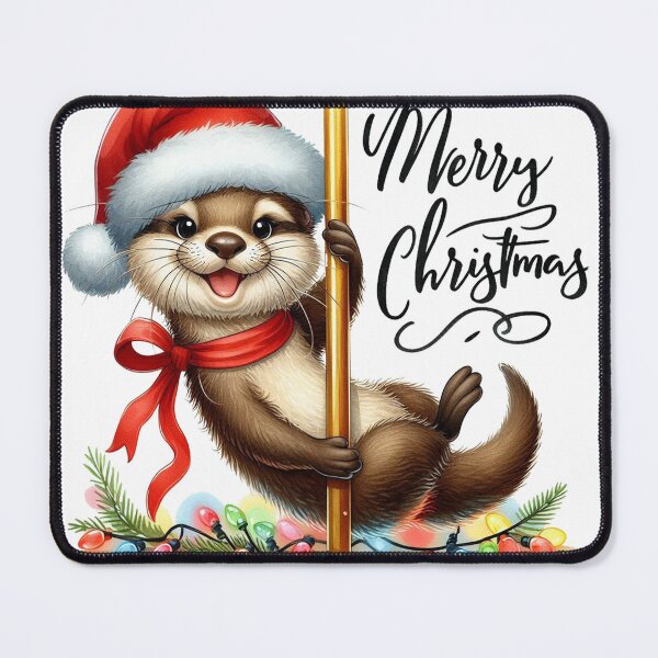 Item preview, Merry Christmas Funny Otters Meme Cute Dancer designed and sold by francous03.