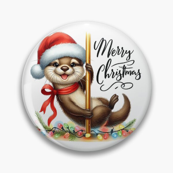 Item preview, Merry Christmas Funny Otters Meme Cute Dancer designed and sold by francous03.