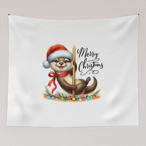 Item preview, Merry Christmas Funny Otters Meme Cute Dancer designed and sold by francous03.