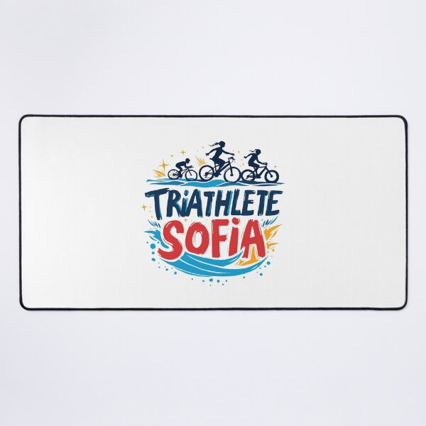 Item preview, Dynamic Triathlete Sofía - Swim, Bike, Run designed and sold by Triathlongram.