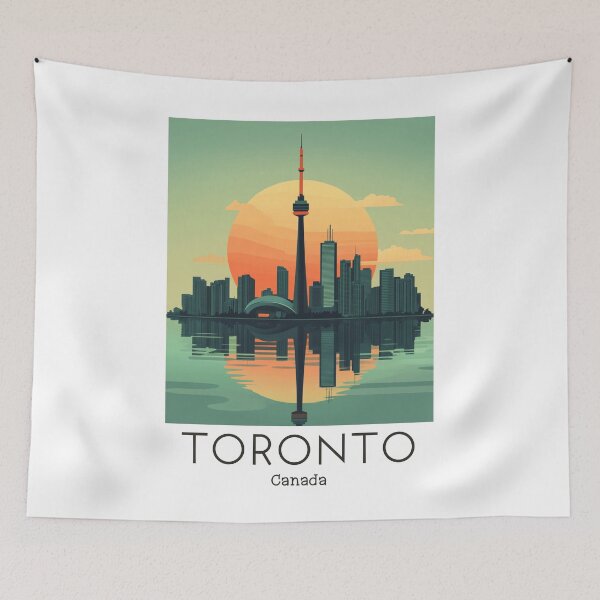 Item preview, A Vintage Travel Illustration of Toronto - Canada  designed and sold by GoodOldVintage.