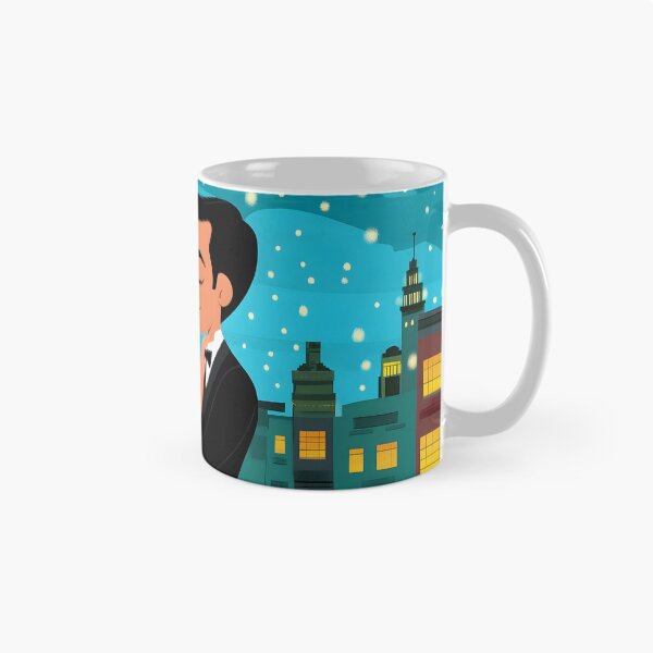Item preview, Romantic couple embracing under city lights at night designed and sold by Artessie.