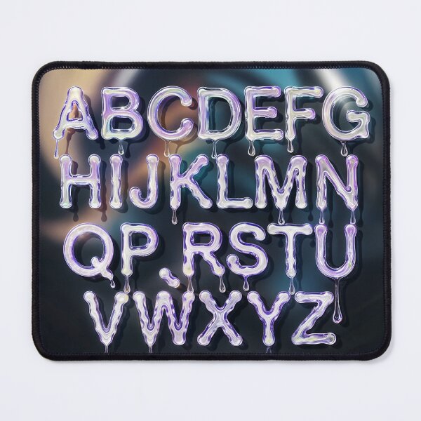 Item preview, Creative Dripping Alphabet Letters with Glossy and Artistic Design Elements designed and sold by Creative88Art.