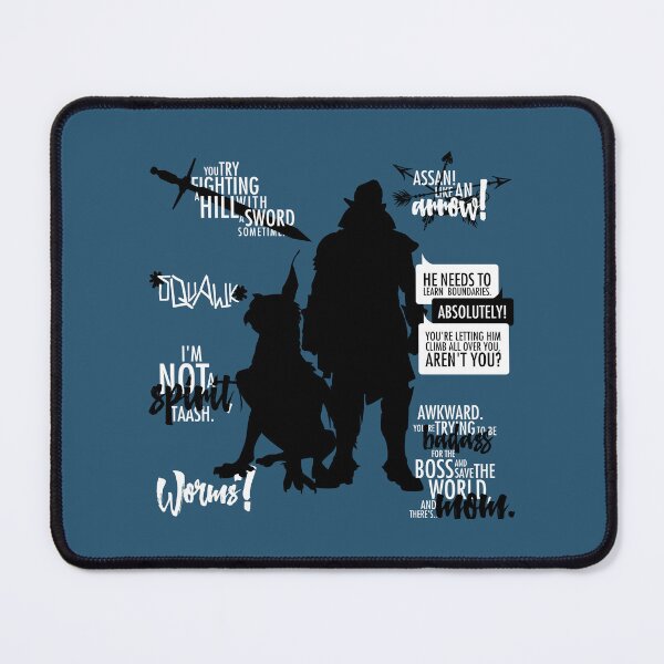 Item preview, Dragon Age: Davrin & Assan Quotes designed and sold by firlachieldraws.