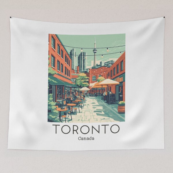 Item preview, A Vintage Travel Illustration of Toronto - Canada  designed and sold by GoodOldVintage.