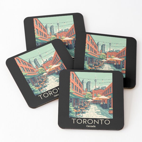 Item preview, Vintage Travel Illustration of Toronto - Canada  designed and sold by GoodOldVintage.