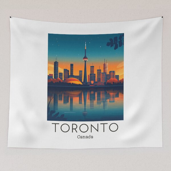 Item preview, A Vintage Travel Illustration of Toronto - Canada  designed and sold by GoodOldVintage.