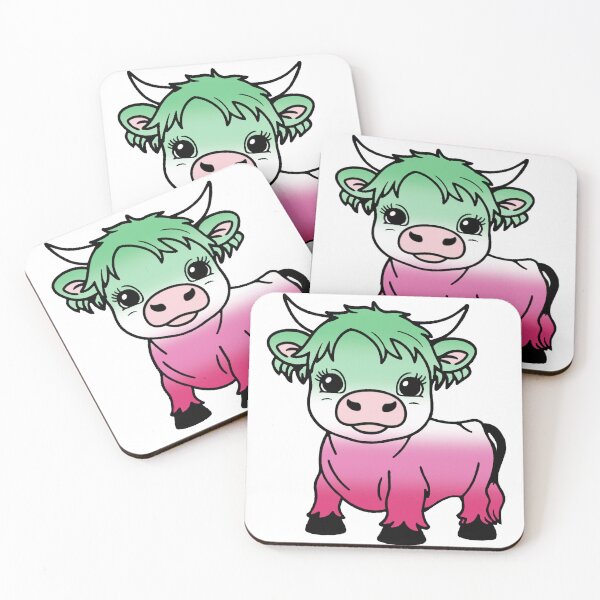 Item preview, Cute Abrosexual Pride Highland Cow, Abrosexual Pride Flag Colors designed and sold by Travelslightly.