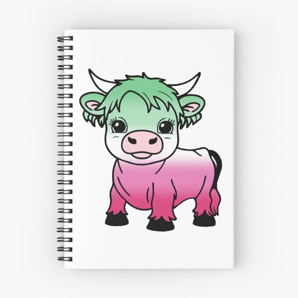 Item preview, Cute Abrosexual Pride Highland Cow, Abrosexual Pride Flag Colors designed and sold by Travelslightly.