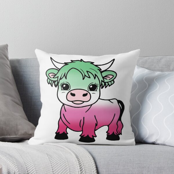 Item preview, Cute Abrosexual Pride Highland Cow, Abrosexual Pride Flag Colors designed and sold by Travelslightly.