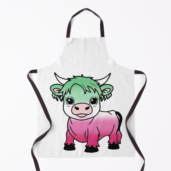 Item preview, Cute Abrosexual Pride Highland Cow, Abrosexual Pride Flag Colors designed and sold by Travelslightly.