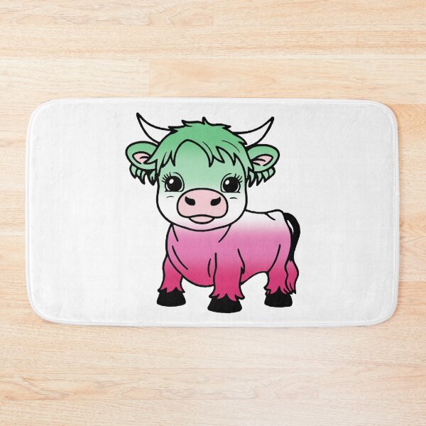 Item preview, Cute Abrosexual Pride Highland Cow, Abrosexual Pride Flag Colors designed and sold by Travelslightly.