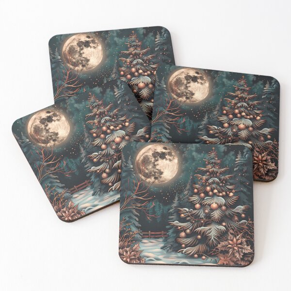 Item preview, Winter landscape. Winter night. designed and sold by MagelliShop.