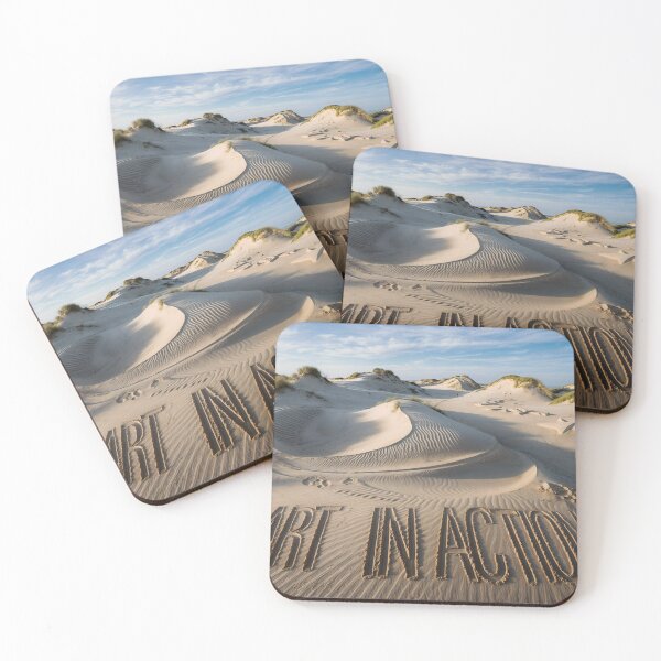 Item preview, Desert Landscape with 'Art in Action' Written in Sand designed and sold by Creative88Art.