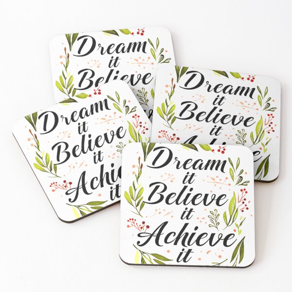 Item preview, Dream it. Believe it. Acheive it. - Self Empowerment Quote designed and sold by Earth Nature Creations.
