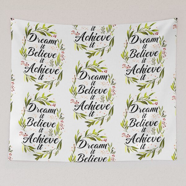 Item preview, Dream it. Believe it. Acheive it. - Self Empowerment Quote designed and sold by Earth Nature Creations.